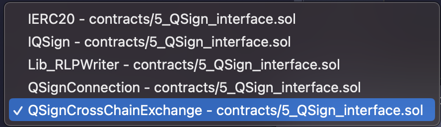 QSignCrossChainExchange